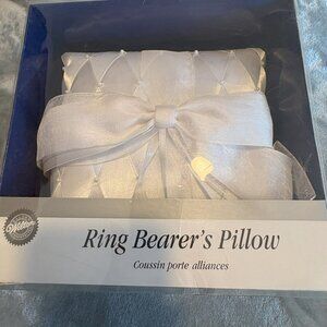 Wedding - Satin Ring Bearer's Pillow New In Box